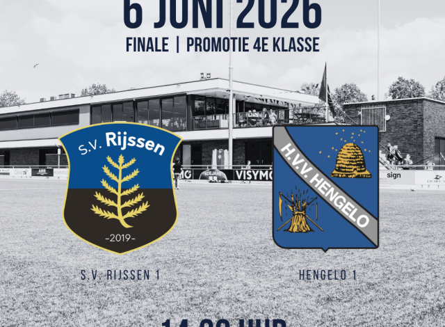 Promotiewedstrijd s.v. Rijssen naar de 4e klasse